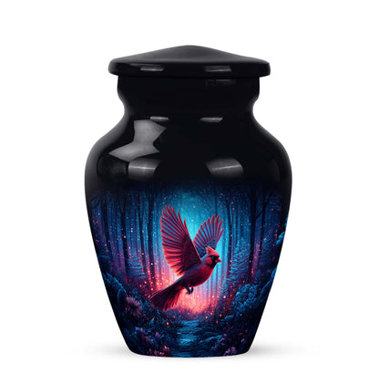 Black Venerable Cardinal Cremation Urns for Human Ashes - 10-inch, 200 cu in - Yatskia