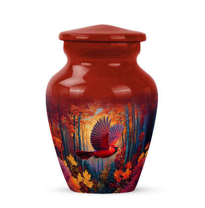 Red Cardinal Beacon Cremation Urns for Human Ashes - 10-inch, 200 cu in - Yatskia
