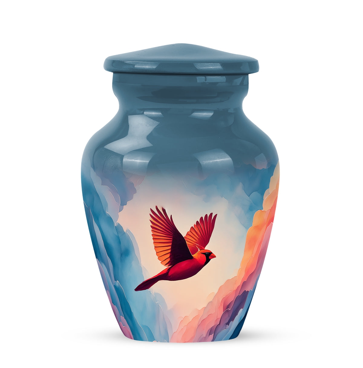 Blue Cardinal Cremation Urns - Enduring Farewell - Yatskia