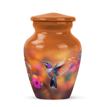 Gold Hummingbird Cremation Urns - Imperial Honor 10-inch, 200 cu in - Yatskia