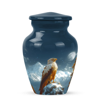 Blue Eagle Passage Cremation Urns for Human Ashes - 10-inch, 200 cu in - Yatskia