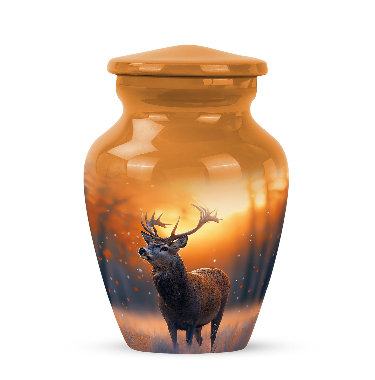 Hallowed Deer Cremation Urns for Human Ashes - Gold 10-inch - Yatskia