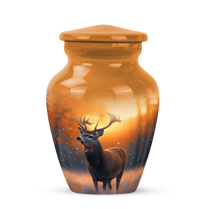 Hallowed Deer Cremation Urns for Human Ashes - Gold 10-inch - Yatskia