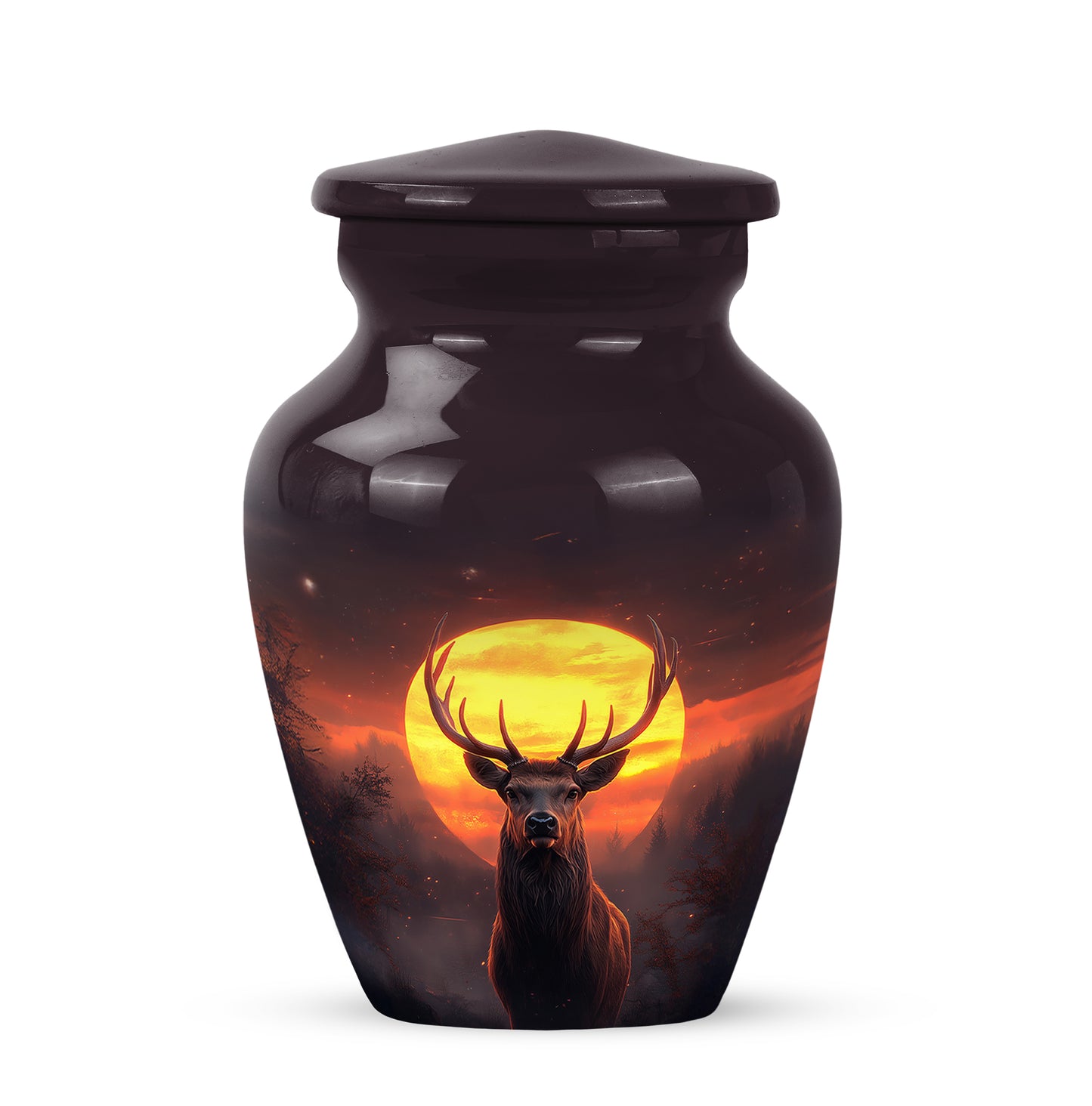 Personalized Pink Deer Cremation Urns for Ashes - Captivating 10-inch - Yatskia