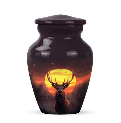 Personalized Pink Deer Cremation Urns for Ashes - Captivating 10-inch - Yatskia