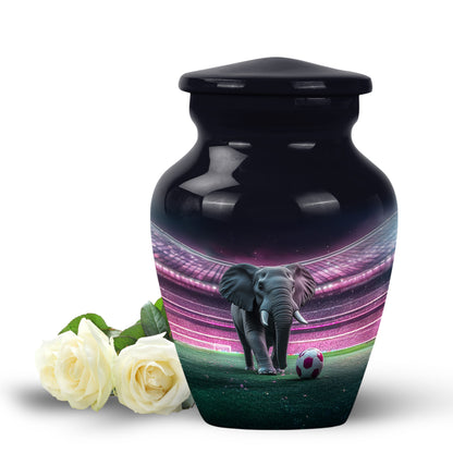 Distinguished Black Elephant Cremation Urn for Ashes - 10-inch, 200 cu in - Yatskia