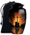 Guitar Urn For Ashes For Women - Sunset Cremation Urns For Adult Human