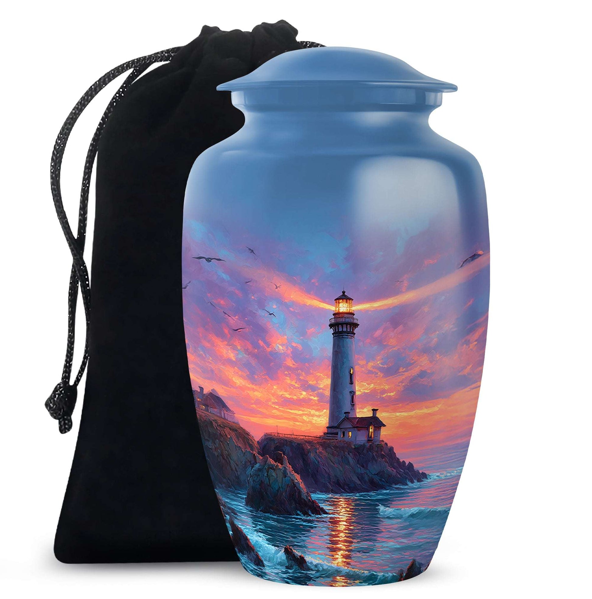 Lighthouse Large Human Ashes Urn - Oceanic Funeral Urns For Men