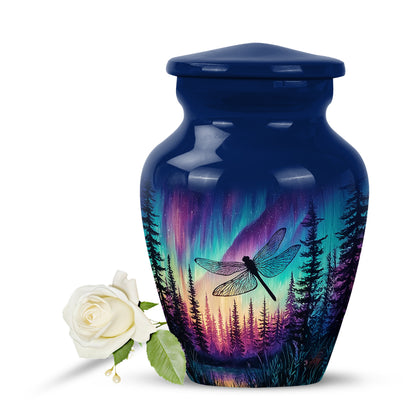 Personalized Blue Dragonfly Cremation Urns for Ashes - Majestic 10-inch - Yatskia