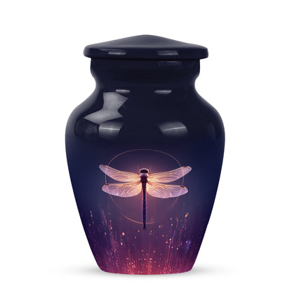 Blue Beloved Dragonfly Cremation Urns for Human Ashes - 10-inch, 200 cu in - Yatskia