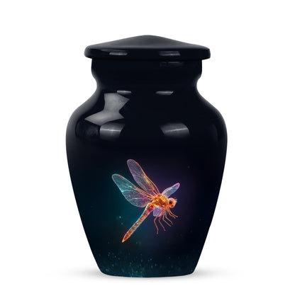 Personalized Black Dragonfly Cremation Urns for Ashes - Enchanting 10-inch - Yatskia