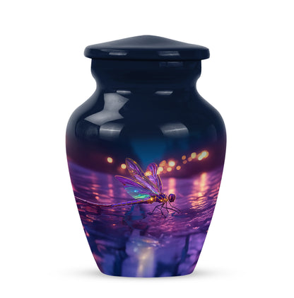 Personalized Blue Dragonfly Cremation Urns for Ashes - Majestic 10-inch - Yatskia