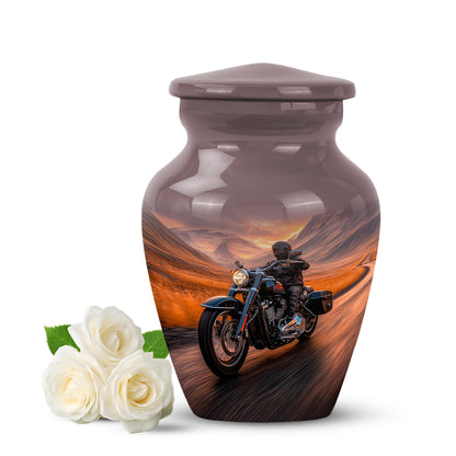 Personalized Eternal Bike Cremation Urns - Red 10-inch, 200 cu in - Yatskia