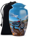 Motorcycle Cremation Urn for Ashes – Biker Tribute Funeral Urns