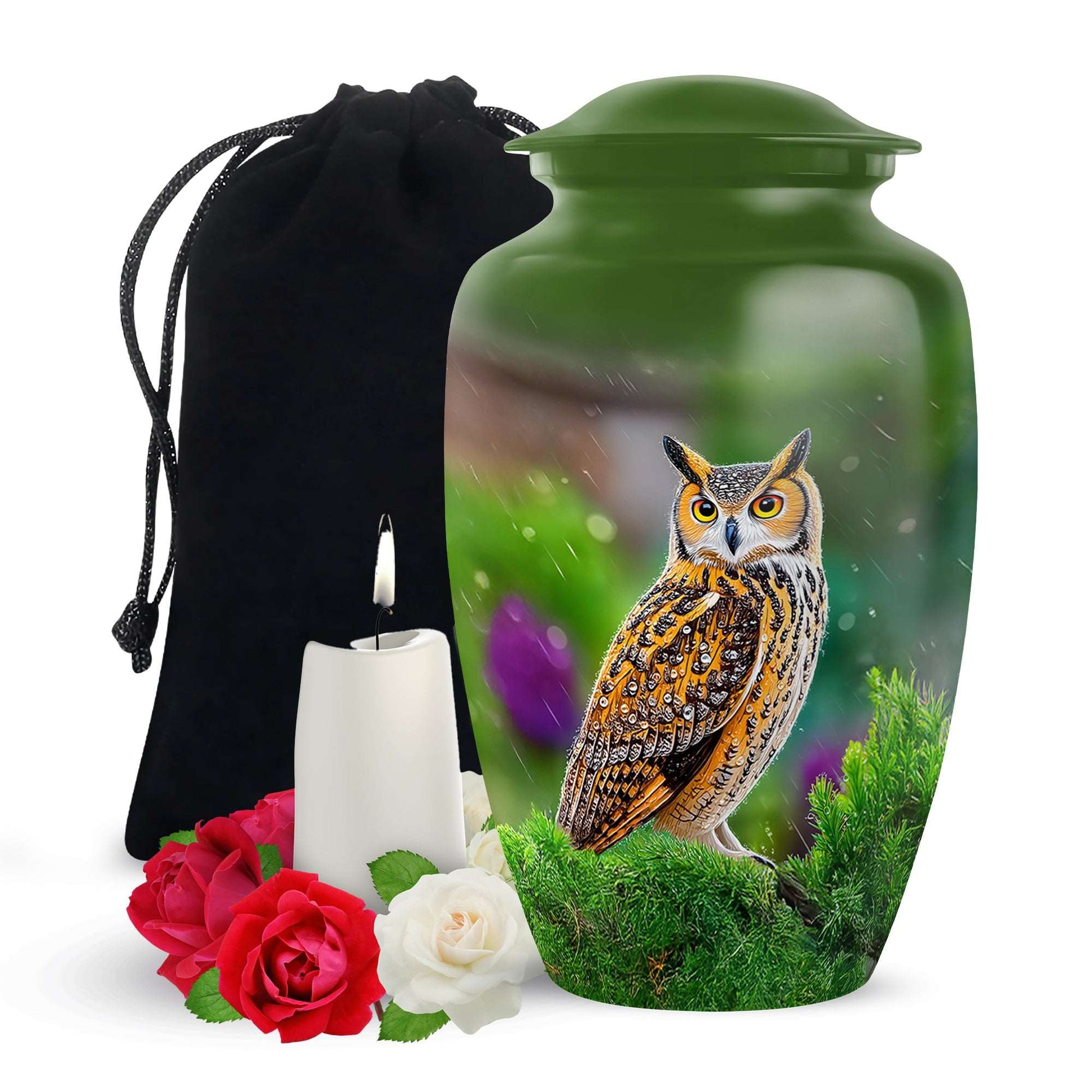 Owl Cremation Urn for Memorial Ceremony – Green Memorial Keepsakes For Ashes