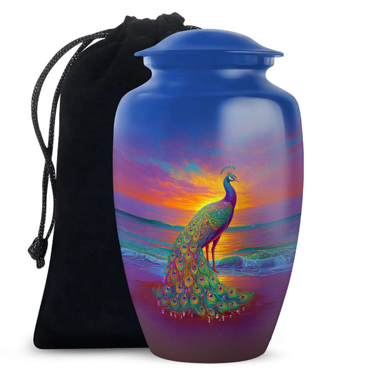 Peacock Urn Keepsakes For Ashes - Peacock Burial Urns For Humans