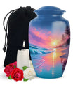Beach Pink Sunset Adult Cremation Urns – Ocean Shore Funeral Ashes Urn