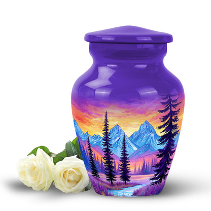 Regal Beach Memorial Cremation Urns - Blue 10-inch, 200 cu in - Yatskia