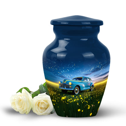 Sublime Car Cremation Urns for Human Ashes - Blue 10-inch - Yatskia