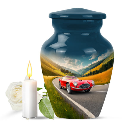Blue Car Cremation Urns - Imperial Haven 10-inch, 200 cu in - Yatskia