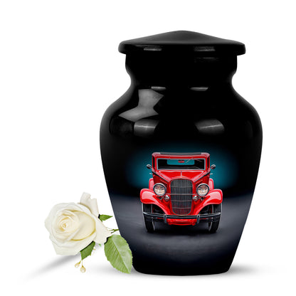 Black Car Cremation Urns - Glorious Memorial 10-inch, 200 cu in - Yatskia