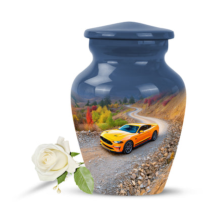 Personalized Car Cremation Urns - Tranquil Blue 10-inch, 200 cu in - Yatskia