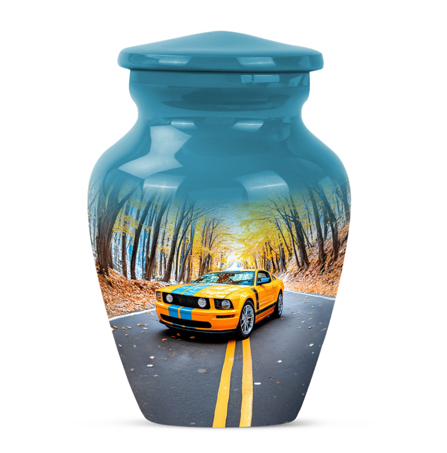 Personalized Car Cremation Urns - Pristine Blue - Yatskia