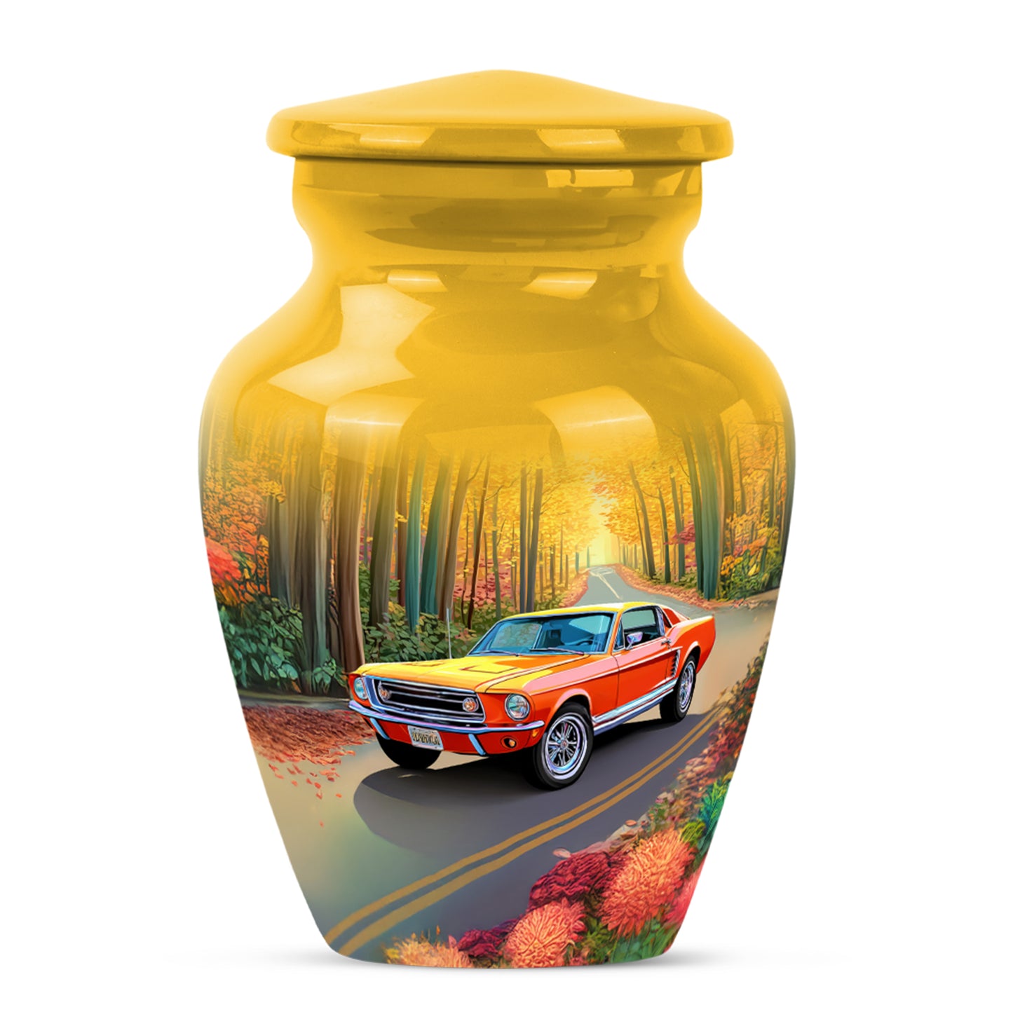 Divine Gold Car Cremation Urn for Ashes - Yatskia