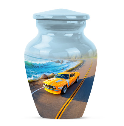Regal Car Memorial Cremation Urns - Blue 10-inch, 200 cu in - Yatskia