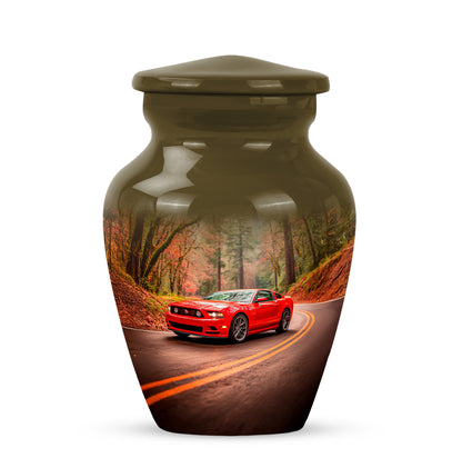 Gold Venerable Car Cremation Urns for Human Ashes - 10-inch, 200 cu in - Yatskia