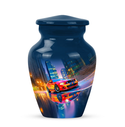 Regal Car Memorial Cremation Urns - Blue 10-inch, 200 cu in - Yatskia