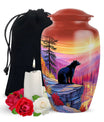 Bear Artistic Cremation Urn – Wildlife Nature Urn for Ashes Adults