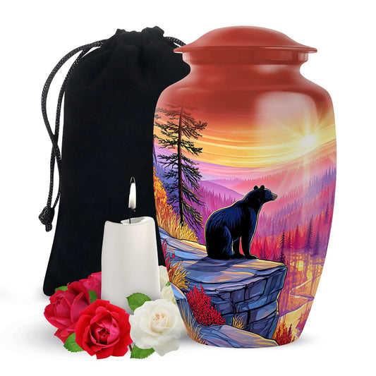 Bear Artistic Cremation Urn – Wildlife Nature Urn for Ashes Adults