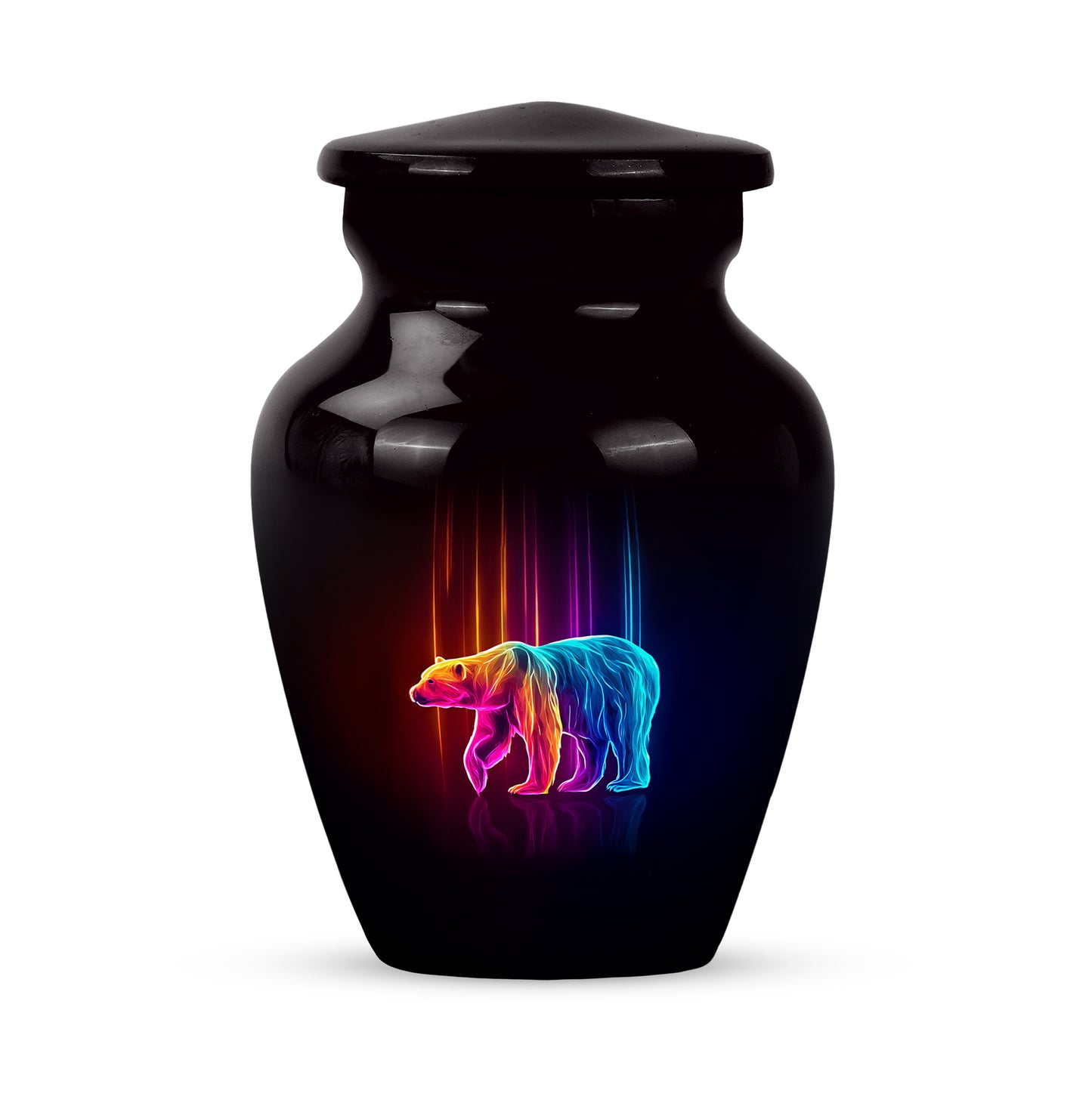 Black Bear Cremation Urns - Honored Haven 10-inch, 200 cu in - Yatskia
