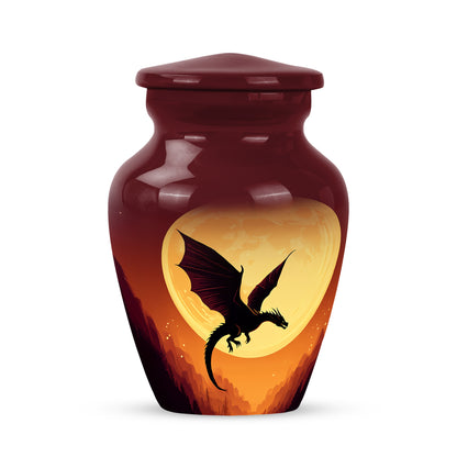 Red Dragon Cremation Urns - Honored Honor 10-inch, 200 cu in - Yatskia