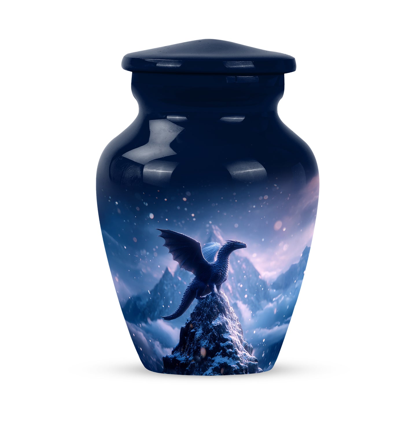 Blue Dragon Cremation Urns - Imperial Tribute 10-inch, 200 cu in - Yatskia