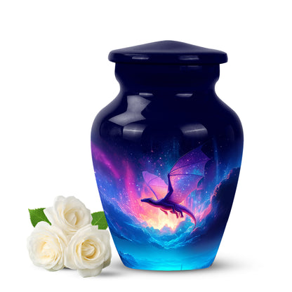 Sublime Dragon Cremation Urns for Human Ashes - Blue 10-inch - Yatskia