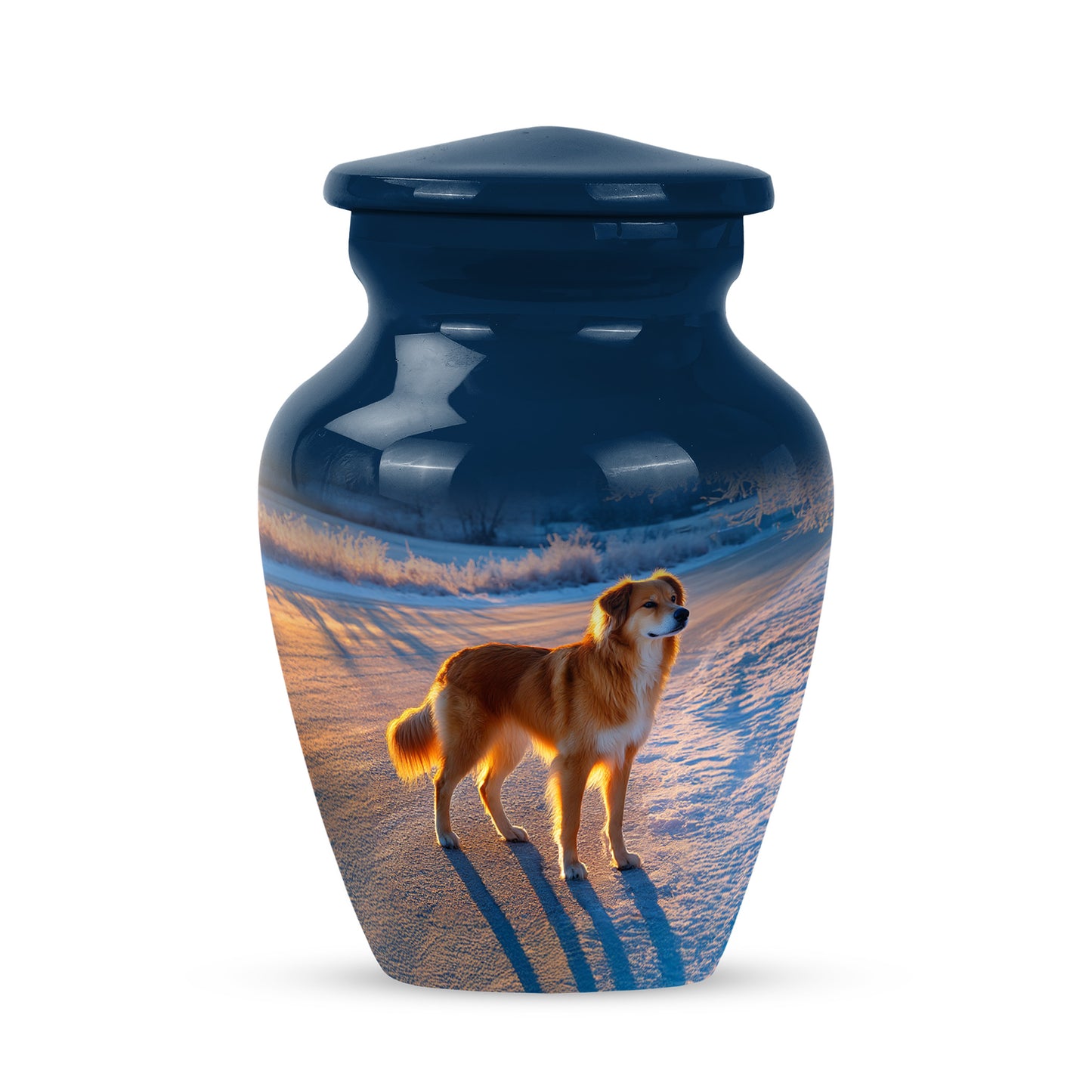 Blessed Dog Cremation Urns for Human Ashes - Blue 10-inch - Yatskia