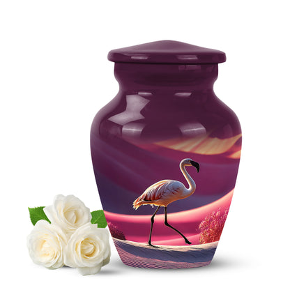Harmonious Flamingo Cremation Urns for Human Ashes - Pink 10-inch - Yatskia