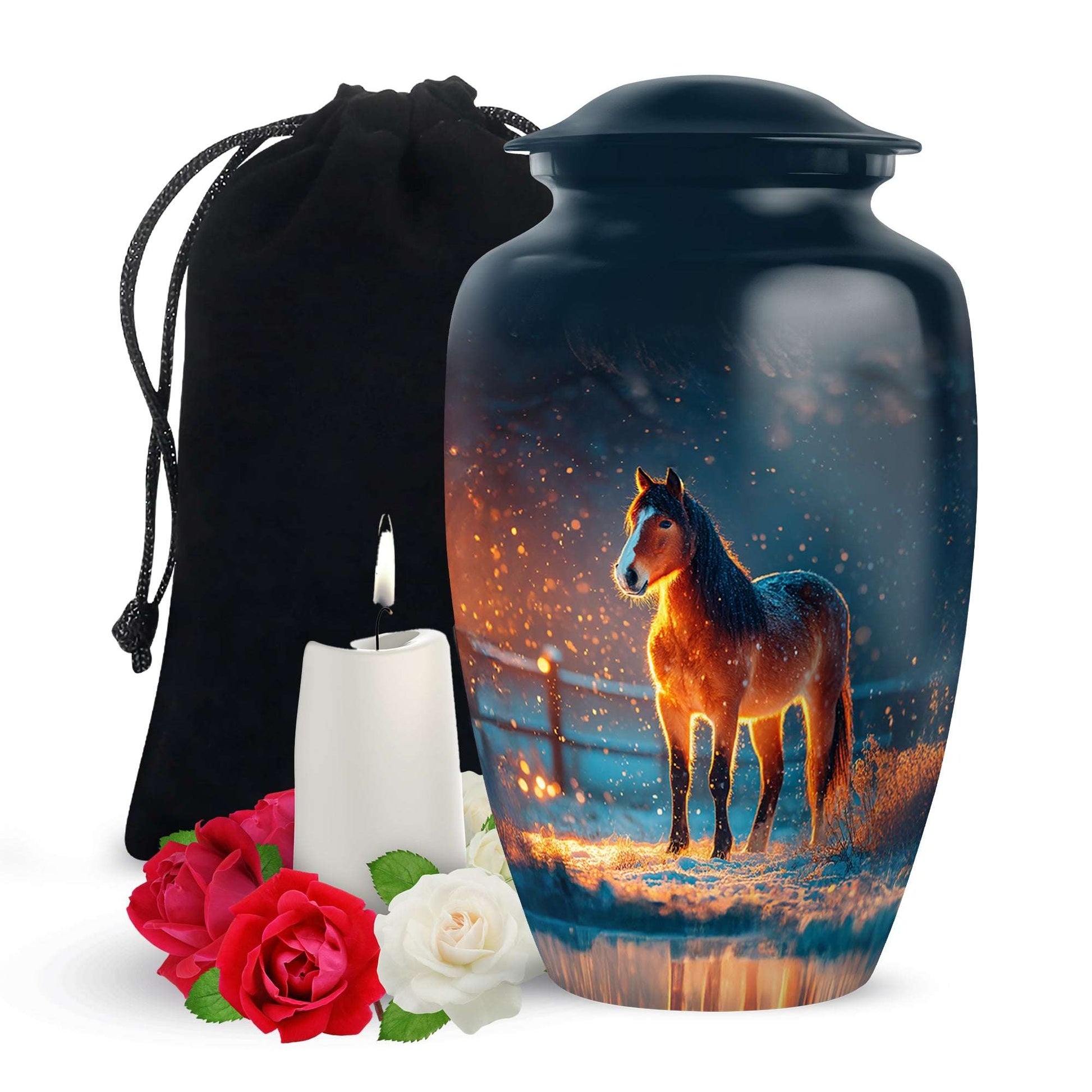 Horse Funeral Urns For Human Ashes – Keepsake Urns For Men Ashes
