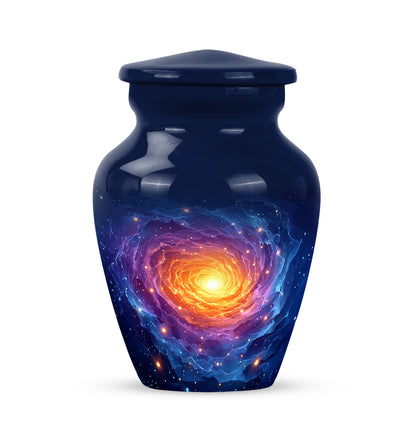 Blue Galaxy Cremation Urns - Imperial Devotion 10-inch, 200 cu in - Yatskia