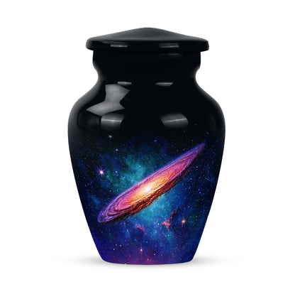Personalized Black Galaxy Cremation Urns for Ashes - Transcendent 10-inch - Yatskia