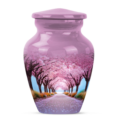 Personalized Pink Cherry Blossom Cremation Urns for Ashes - Majestic - Yatskia