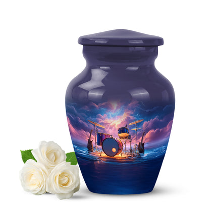 Blue Drums Cremation Urns - Honored Promise 10-inch, 200 cu in - Yatskia