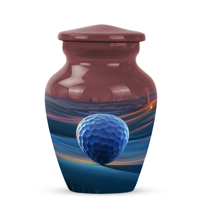 Red Venerable Golf Cremation Urns for Human Ashes - 10-inch, 200 cu in - Yatskia