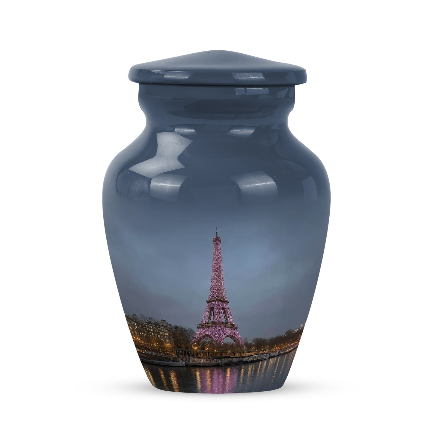 Sublime Eiffel Tower Cremation Urns for Human Ashes - Blue 10-inch - Yatskia