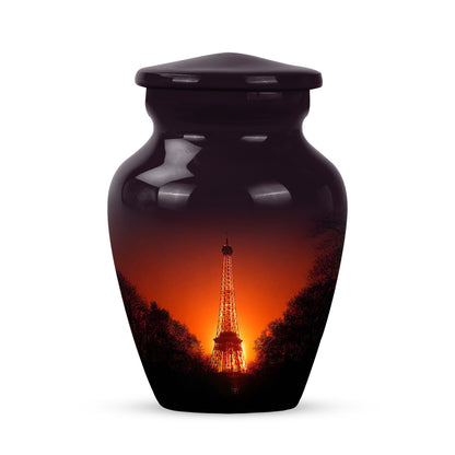 Distinguished Pink Eiffel Tower Cremation Urn for Ashes - 10-inch, 200 cu in - Yatskia
