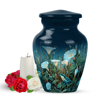Blue Frog Heritage Cremation Urns for Human Ashes - 10-inch, 200 cu in - Yatskia