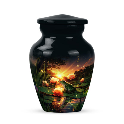 Blue Frog Cremation Urns - Enduring Reflection 10-inch, 200 cu in - Yatskia
