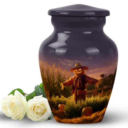 Purple Resounding Halloween Memorial Urn for Ashes - 10-inch, 200 cu in - Yatskia